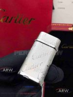 ARW 1:1 Replica Cartier Limited Editions Stainless Steel 'Cartier' LOGO Jet lighter Silver